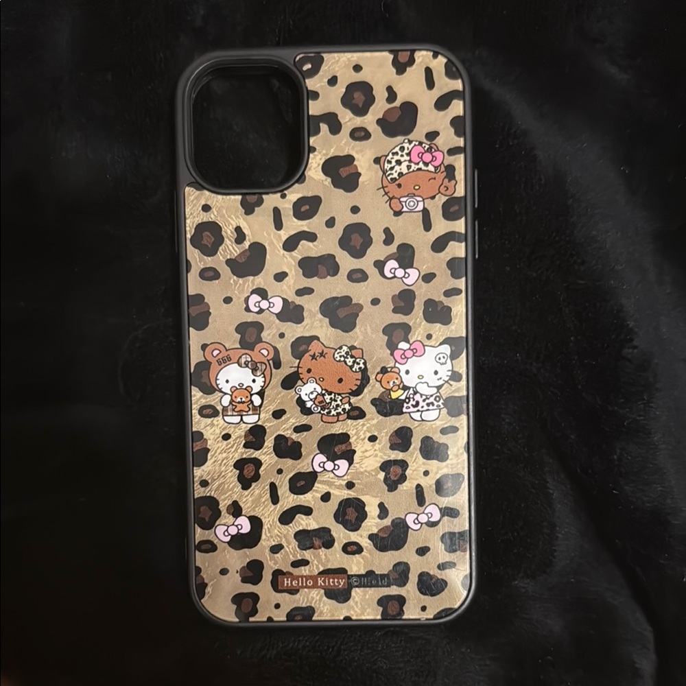 Hello Kitty Black and Tan Phone Case for iPhone